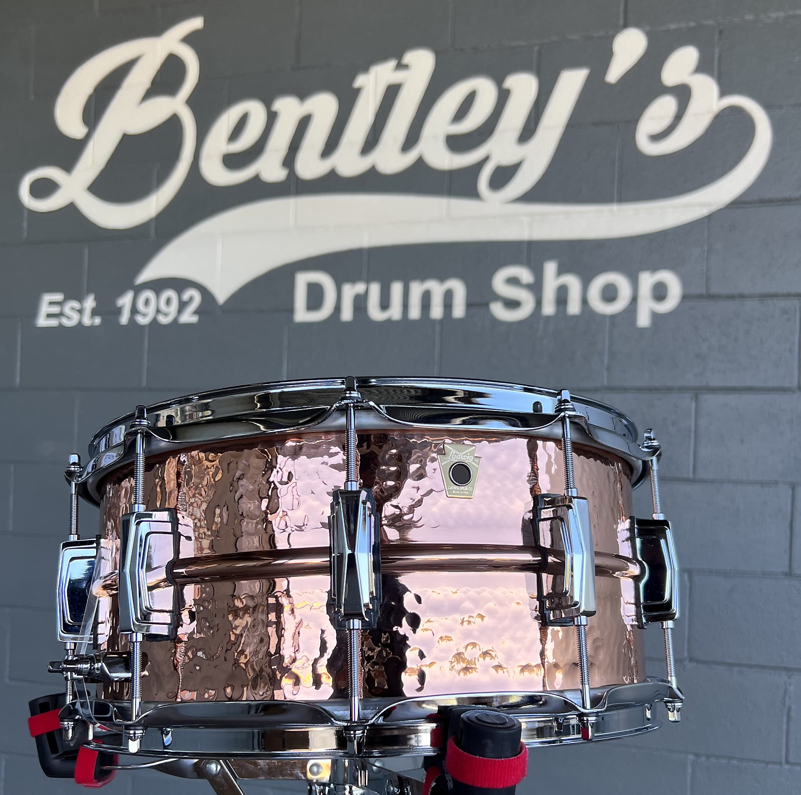 Ludwig LC662K Hammered 6.5x14" Copper Phonic Snare Drum